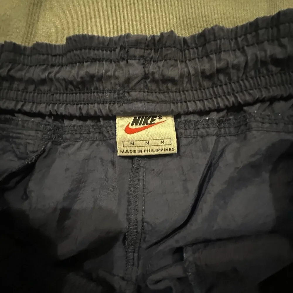 Vintage 90s Nike Track Pants Mens M Windbreaker Lightweight Drawstring Track